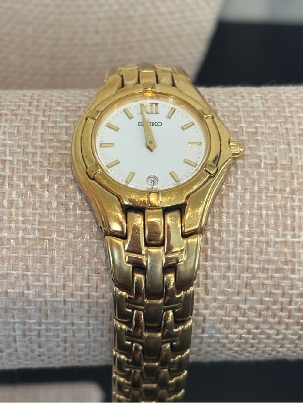 Seiko Gold-Tone Women's Link Bracelet Watch - Untested